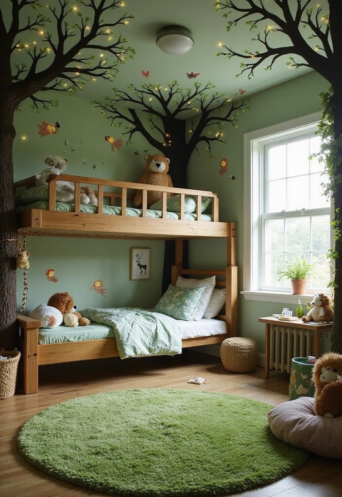 20 Kids Room Ideas That'll Make Your Little One Jump for Joy (Especially #14!) - 1. Enchanted Forest Retreat