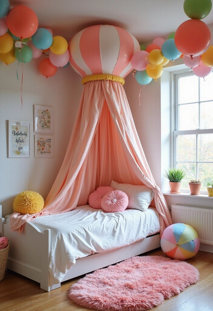20 Kids Room Ideas That'll Make Your Little One Jump for Joy (Especially #14!) - 13. Whimsical Balloon Wonderland