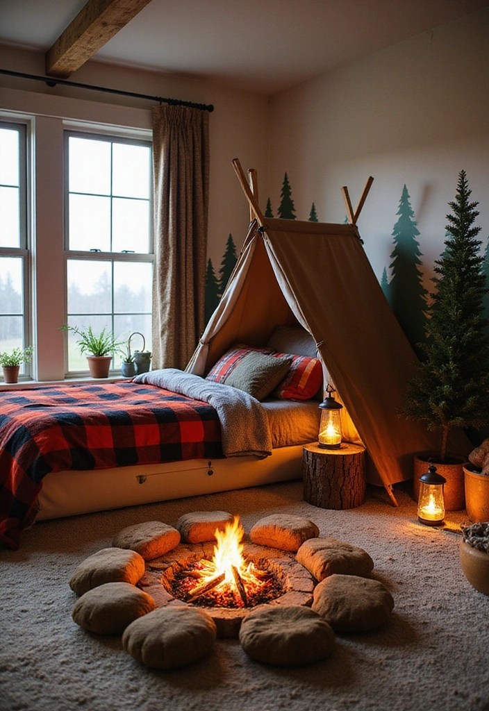20 Kids Room Ideas That'll Make Your Little One Jump for Joy (Especially #14!) - 14. Adventure Awaits: Camp-Inspired Room