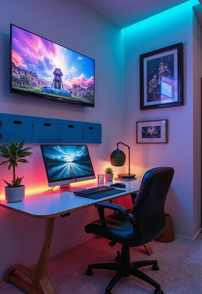 20 Kids Room Ideas That'll Make Your Little One Jump for Joy (Especially #14!) - 18. Tech-Savvy Space