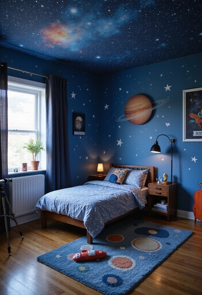 20 Kids Room Ideas That'll Make Your Little One Jump for Joy (Especially #14!) - 2. Space Explorer's Dream