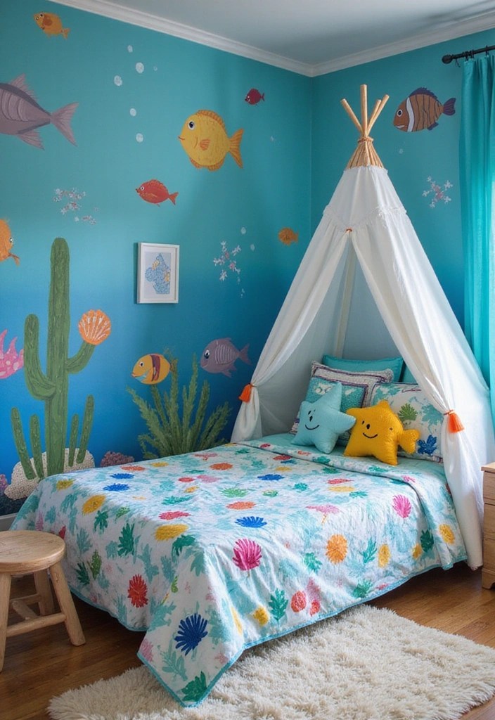 20 Kids Room Ideas That'll Make Your Little One Jump for Joy (Especially #14!) - 3. Under the Sea Adventure