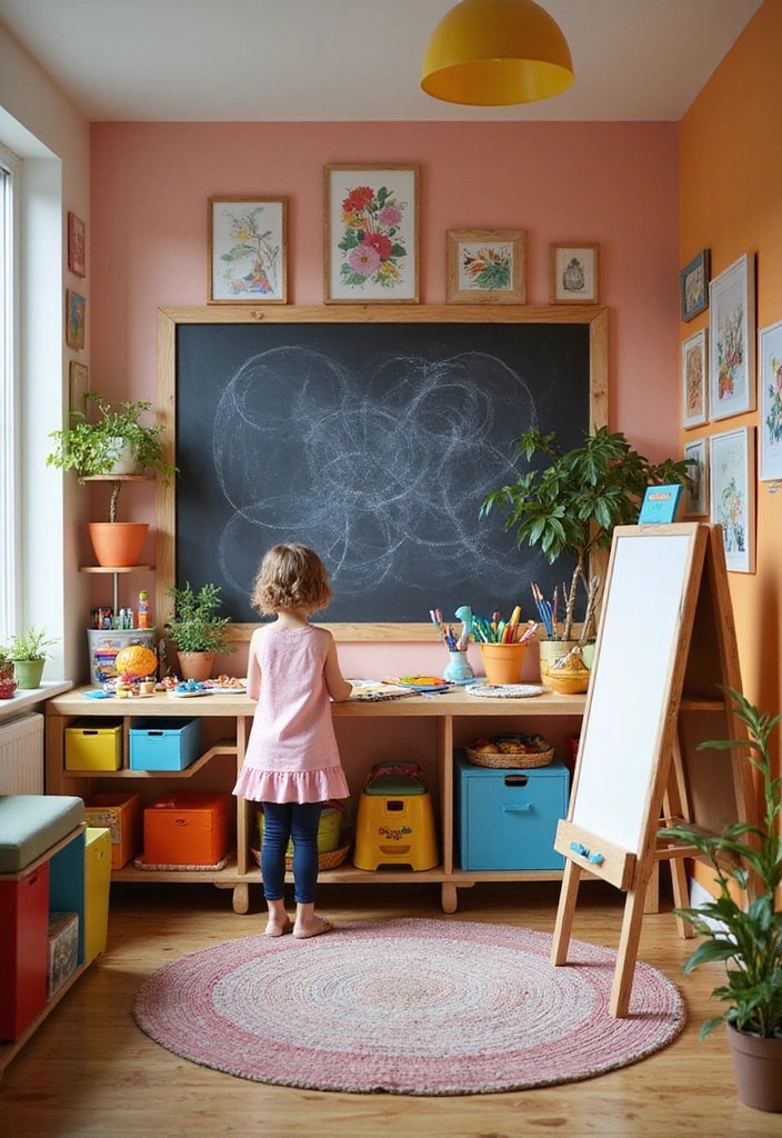 20 Kids Room Ideas That'll Make Your Little One Jump for Joy (Especially #14!) - 7. Creative Art Studio