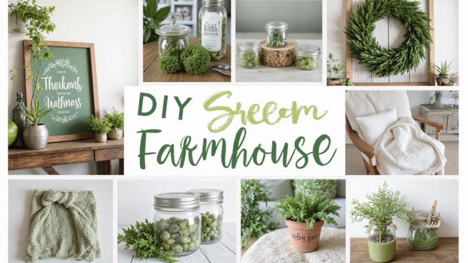 13 DIY Green Farmhouse Decor Projects That’ll Transform Your Home on a Budget!