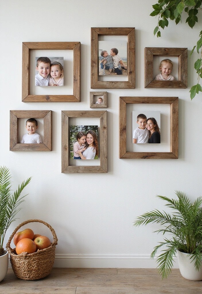 13 DIY Green Farmhouse Decor Projects That’ll Transform Your Home on a Budget! - 4. Farmhouse-Style Picture Frames