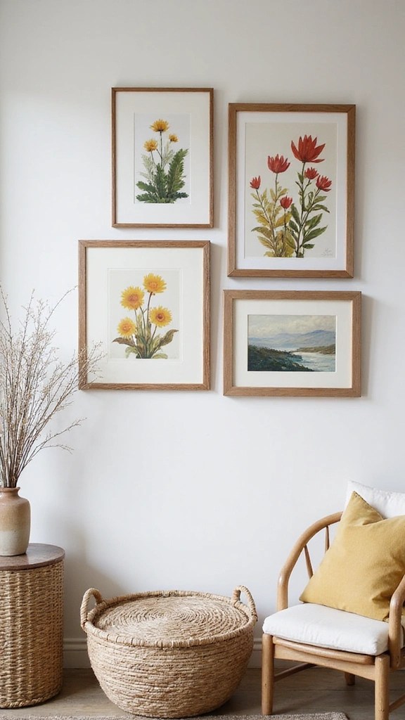 15 Spring Decor Ideas That Will Refresh Your Home - 12. Incorporate Art Inspired by Nature