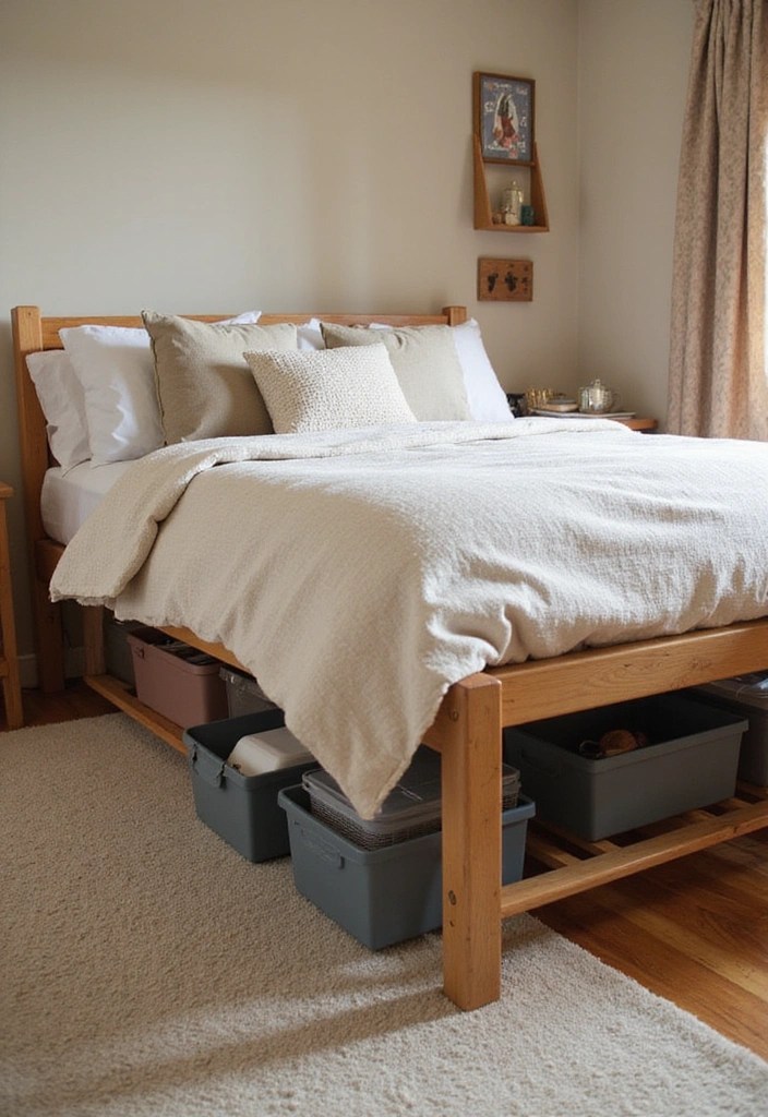 19 Clever Storage Solutions to Maximize Small Studio Apartments (You Won't Believe #5!) - 1. Under-Bed Storage Solutions