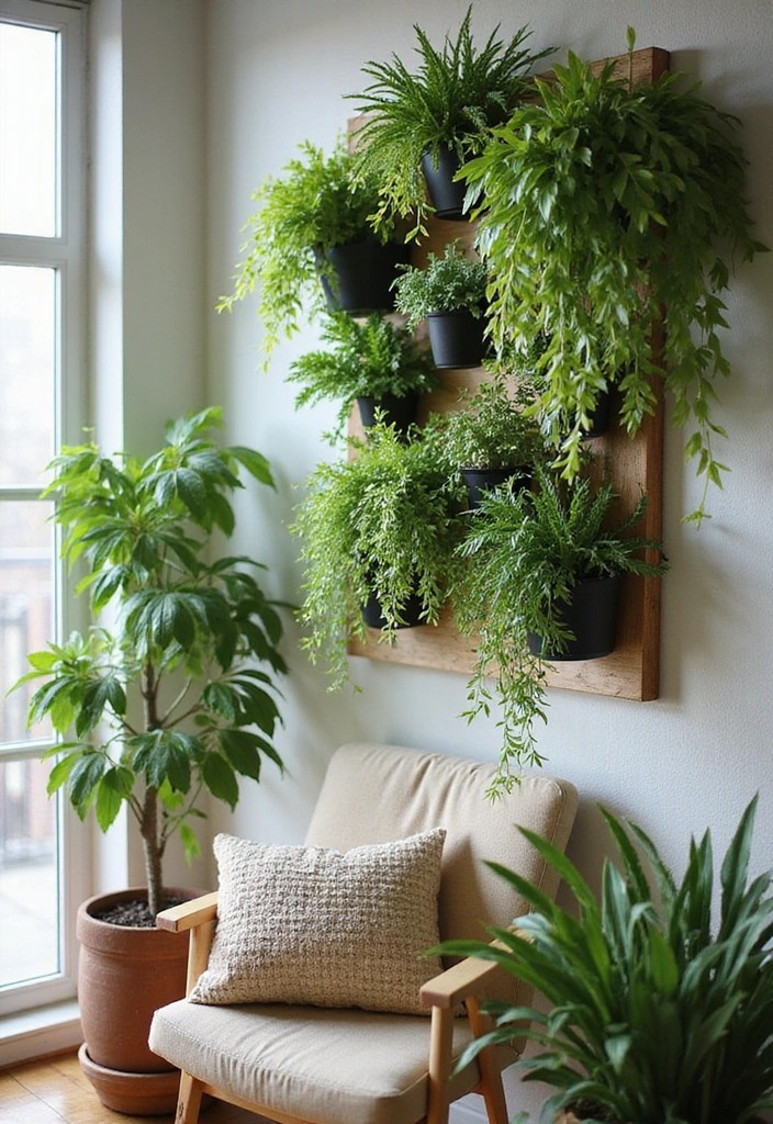 19 Clever Storage Solutions to Maximize Small Studio Apartments (You Won't Believe #5!) - 11. Vertical Gardens for Plants