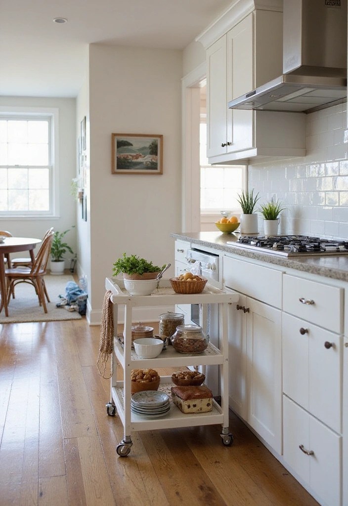 19 Clever Storage Solutions to Maximize Small Studio Apartments (You Won't Believe #5!) - 15. Rolling Carts for Mobility