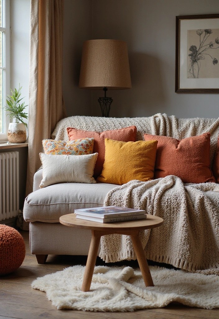 21 Living Room Decor Tips That'll Make Your Guests Go 'WOW!' - 10. Add Cozy Textiles