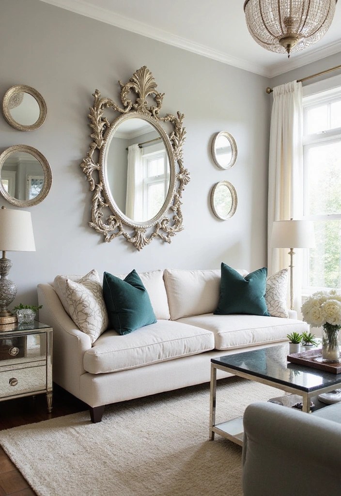 21 Living Room Decor Tips That'll Make Your Guests Go 'WOW!' - 12. Use Mirrors to Create Depth