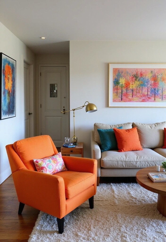 21 Living Room Decor Tips That'll Make Your Guests Go 'WOW!' - 15. Incorporate a Pop of Color