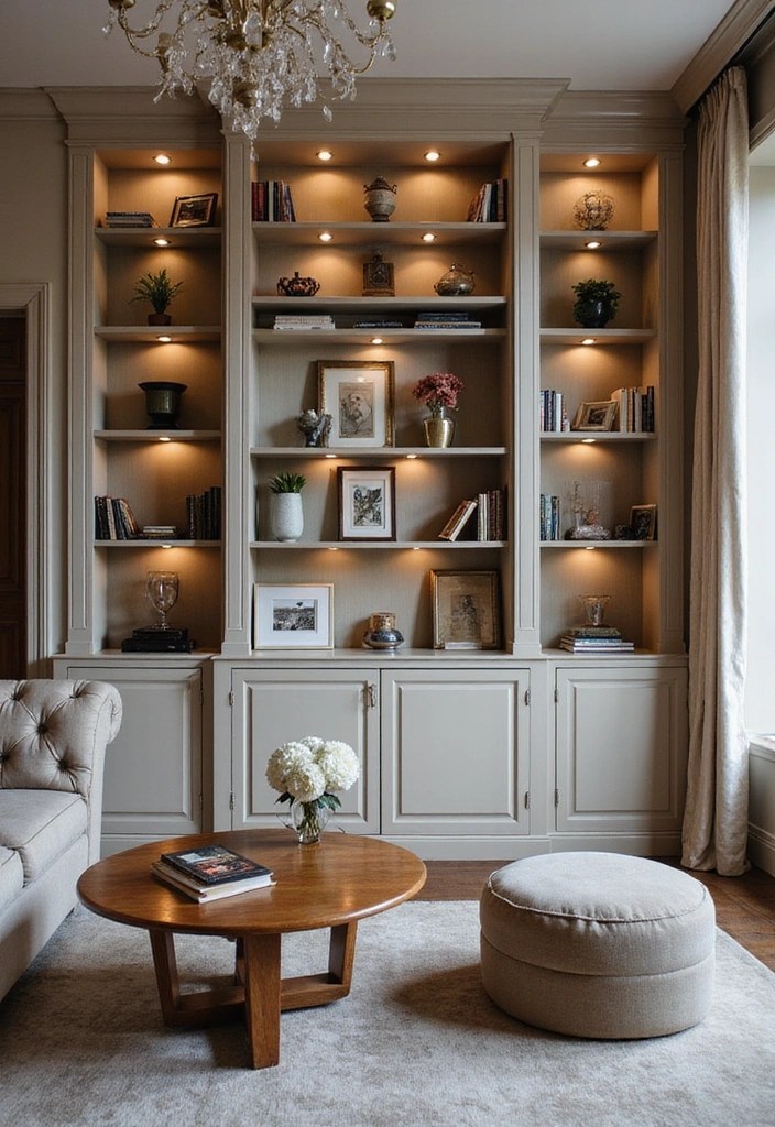 21 Living Room Decor Tips That'll Make Your Guests Go 'WOW!' - 20. Add Built-in Shelving