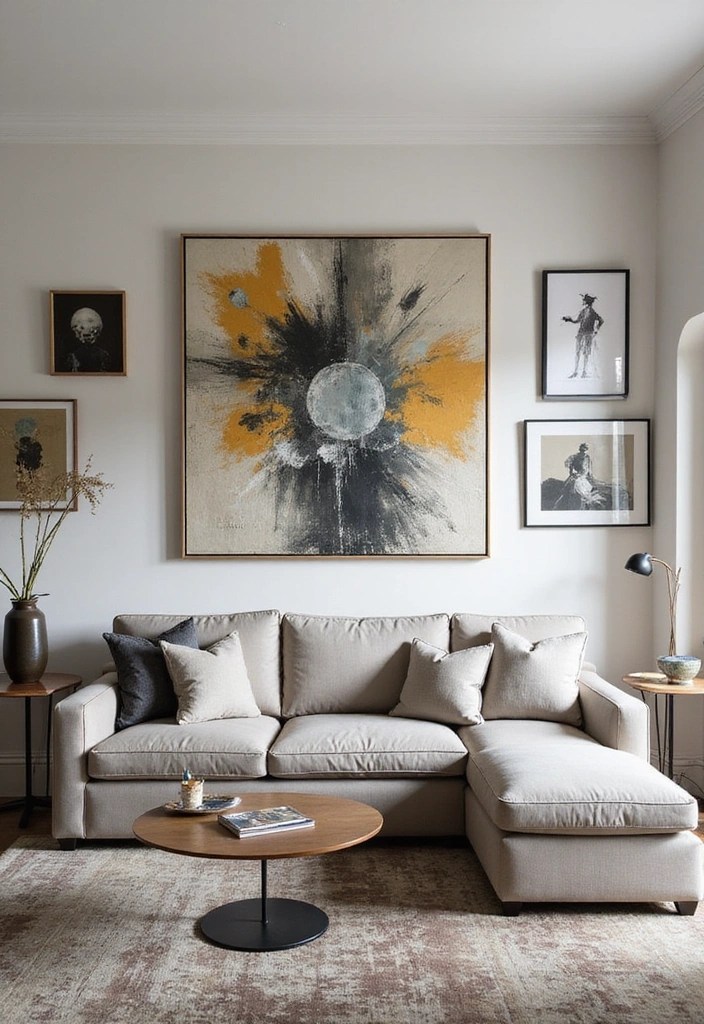 21 Living Room Decor Tips That'll Make Your Guests Go 'WOW!' - 21. Make a Statement with Art
