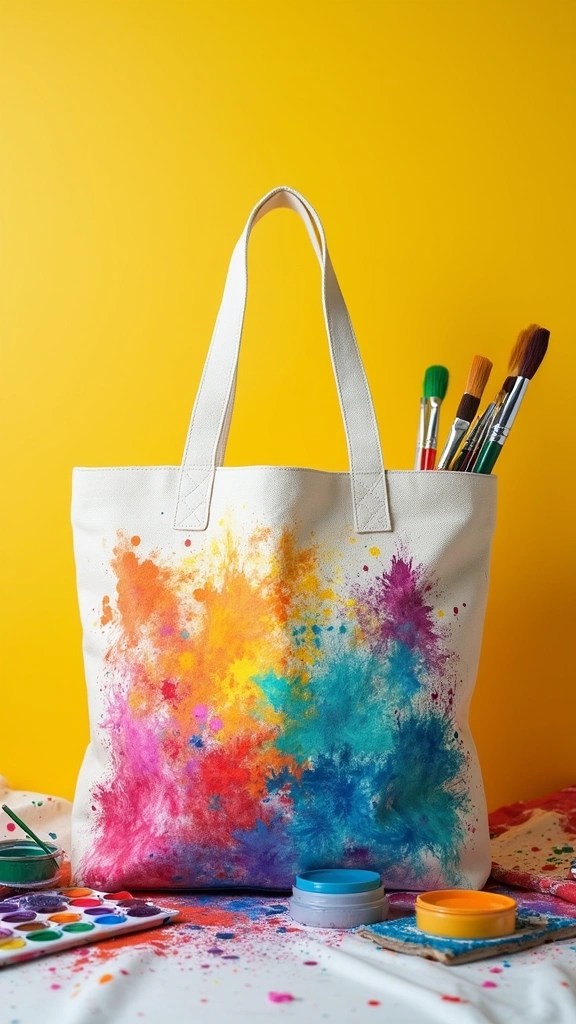 Mother's Day Prep: 10 Must-Try DIY Craft Ideas for a Memorable Day! - 7. Hand-Painted Tote Bag