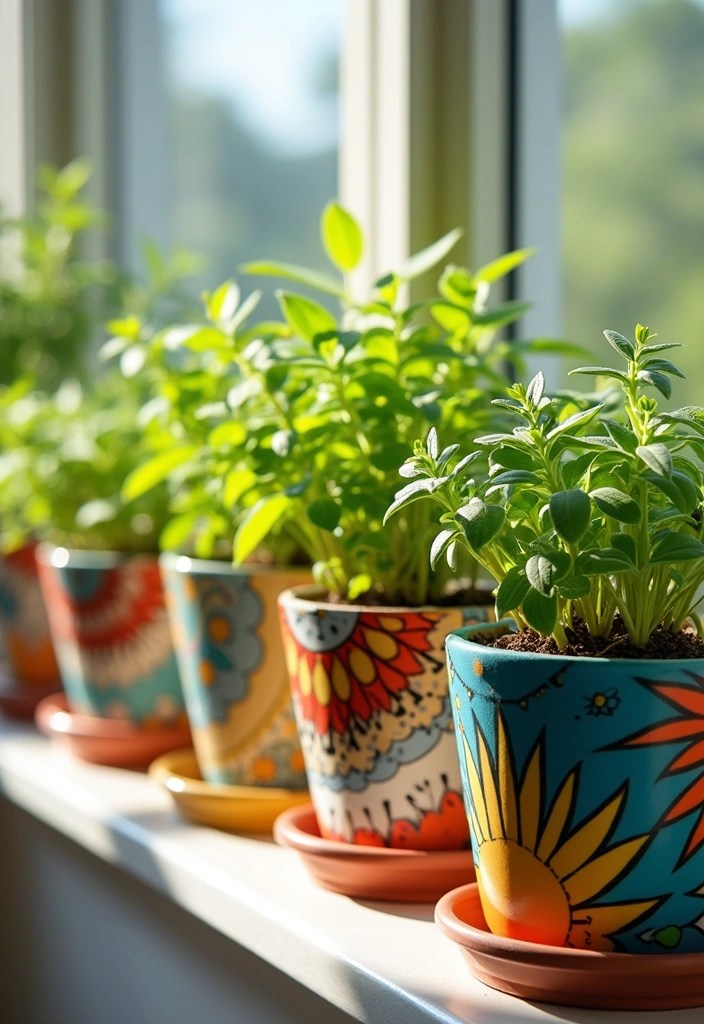 10 DIY Decor Projects You Can Finish During Nap Time (Your Home Will Thank You!) - 1. Painted Flower Pots