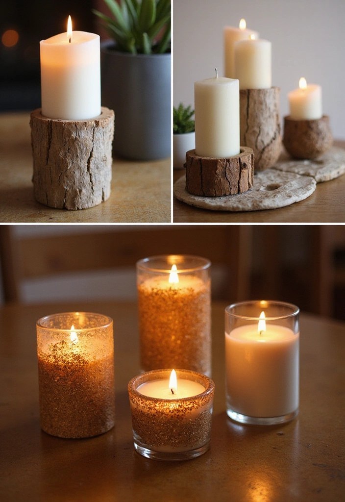 10 DIY Decor Projects You Can Finish During Nap Time (Your Home Will Thank You!) - 10. DIY Candle Holders