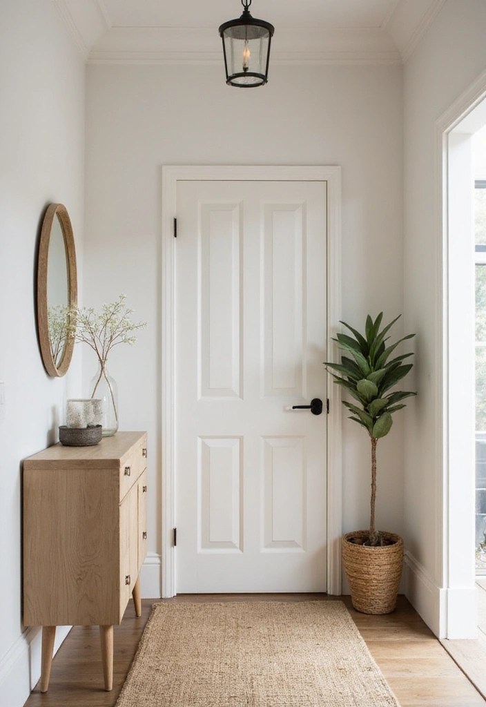 15 Minimalist Entryways That Feel Inviting - 10. Cohesive Color Schemes
