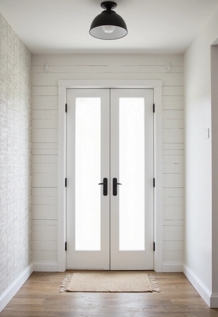 15 Minimalist Entryways That Feel Inviting - 14. Textured Wall Treatments