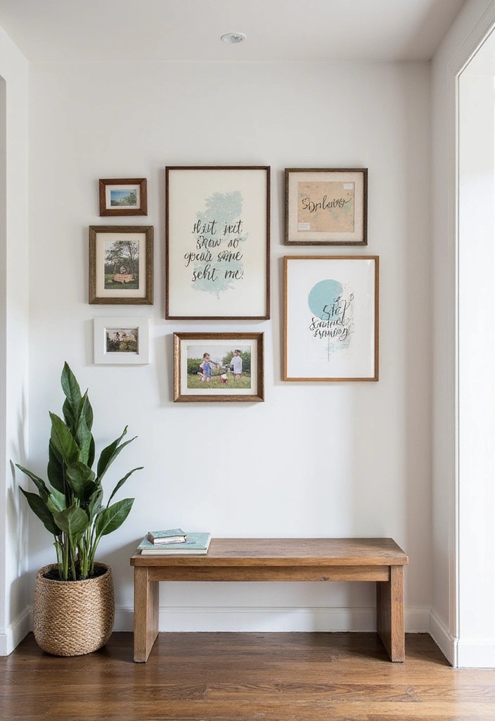15 Minimalist Entryways That Feel Inviting - 6. Personalized Touches