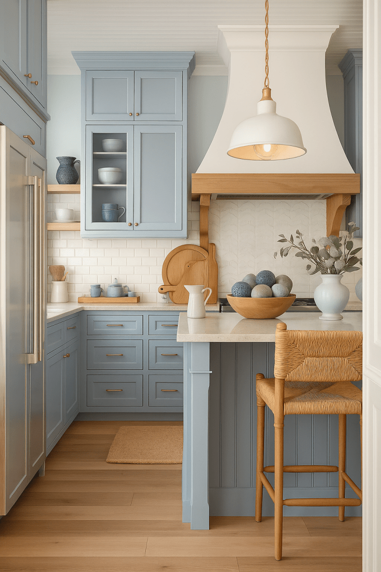 Blue Coastal Kitchen – A Calm, Curated Refresh with Amazon&nbsp;Finds