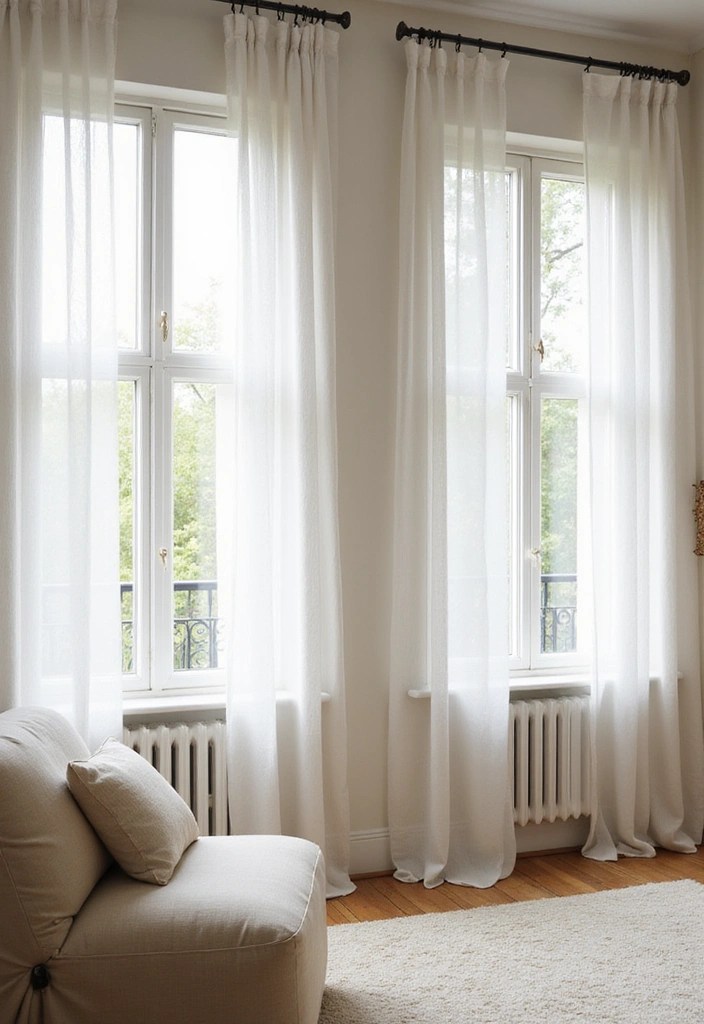Cottagecore-Inspired Spaces That Still Feel Clean & Minimal - 13. Simple Window Treatments