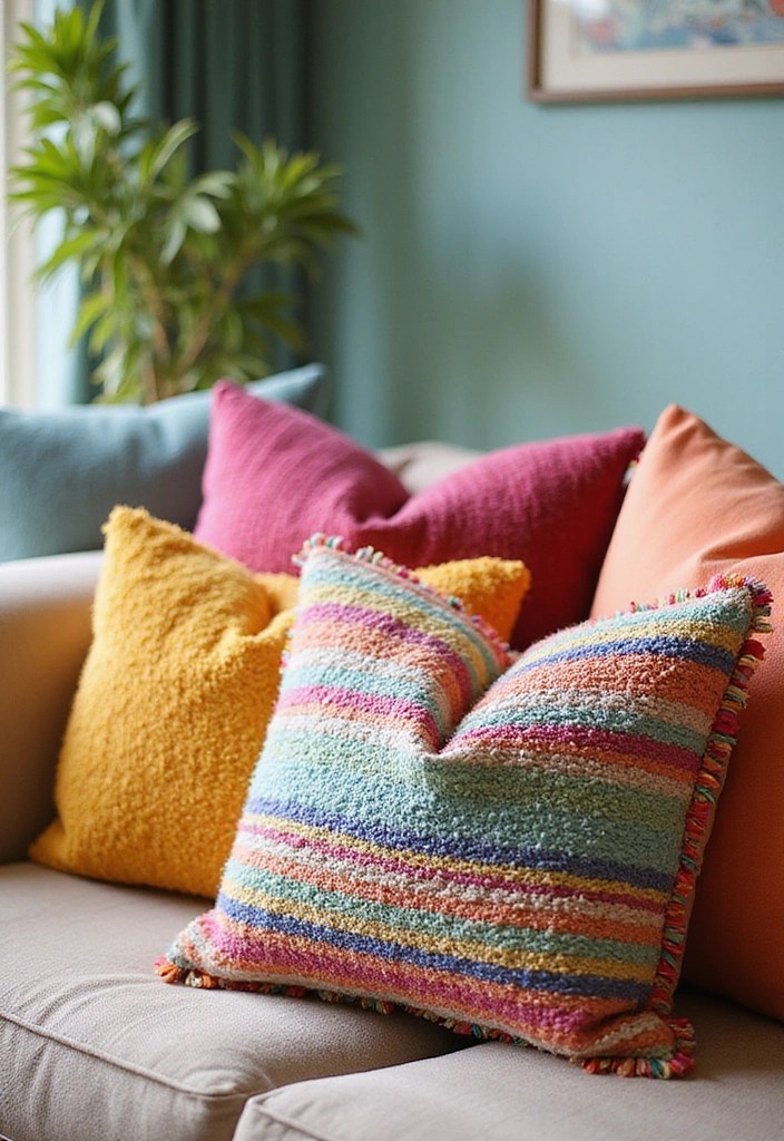 Summer Home Finds for Under $50 - 1. Vibrant Throw Pillows