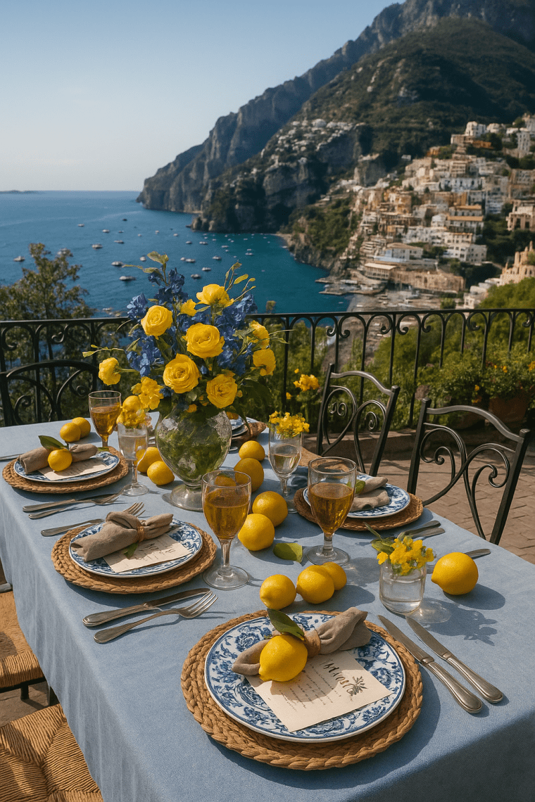 🍋 Capri Rooftop Lemon Dinner: Host an Elegant Sicilian-Inspired Evening